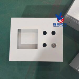 YanGao Box White Black Opening Holes Metal Sheet Electrical Box Electric Enclosure