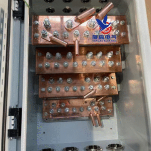 YanGao Box Electric Distribution Box Metal Enclosure with Stainless Steel Waterproof Connector and Copper Busbar