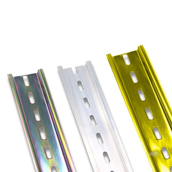 YanGao Hot Sale Din Rail 35mm Width 7.5mm Height of 1 or 2 Meter M4 M6 Fixed Hole C45 Carbon Steel Din Rail for Mcb Enclosure - Image 4