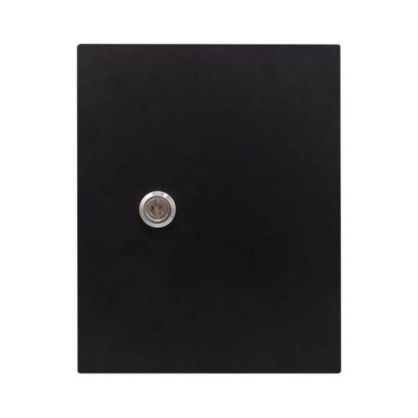 Single Door Wall Mount Enclosure 600w X 800h X 200d Black Color Outdoor Aluminium Iron Meter Electrical Box Cabinet - Image 5