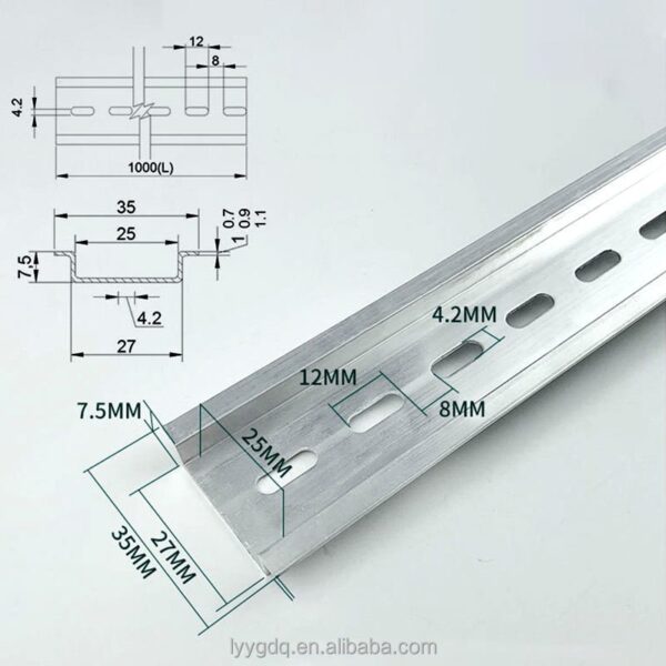 Aluminum DIN Rail Steel Din Rail for MCB Enclosure - Image 7