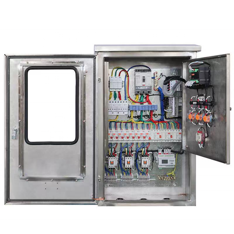 Power Distribution Boxes PLC Control Cabinet VFD Control Panel Board System Pump Distribution Control Panel with Heater - Image 6